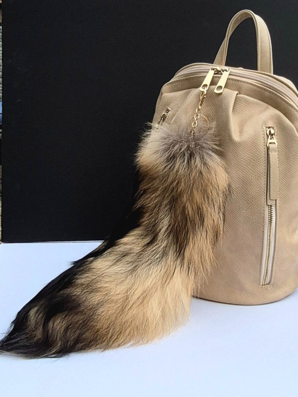 Huge Real Raccoon Tail, Keychain Bag Charm, Backpack Accessory, Boho style